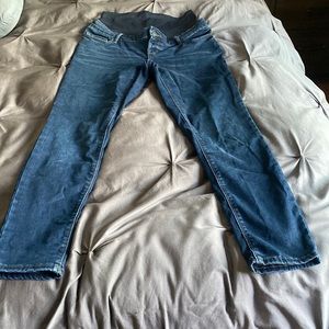 Old Navy Maternity Premium Full Panel Rockstar Super Skinny Jeans - Size 8